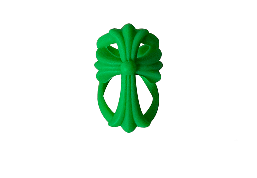 Chrome Hearts Silicone Cross Ring Green