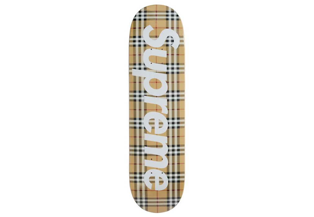 Supreme Burberry Skateboard Deck Beige Nikita Efremov
