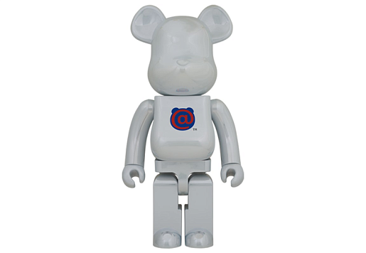 Bearbrick 20th Anniv. 1st Model 1000% White Chrome