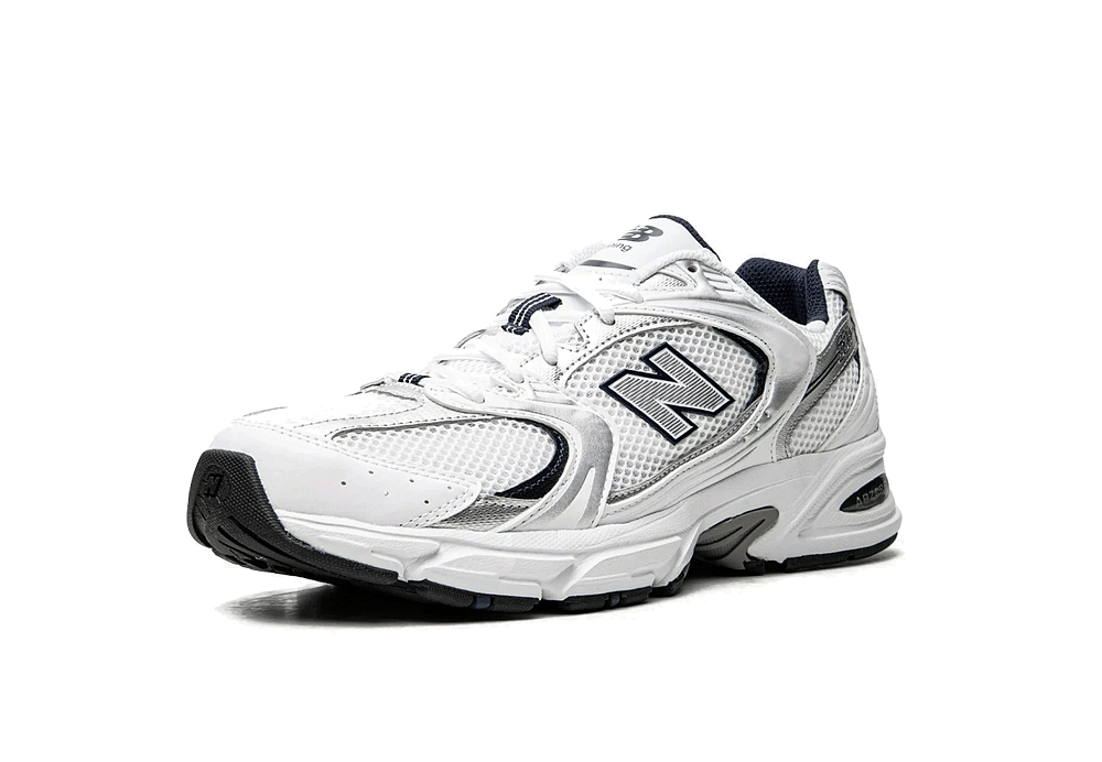 New Balance 530 White Silver Navy
