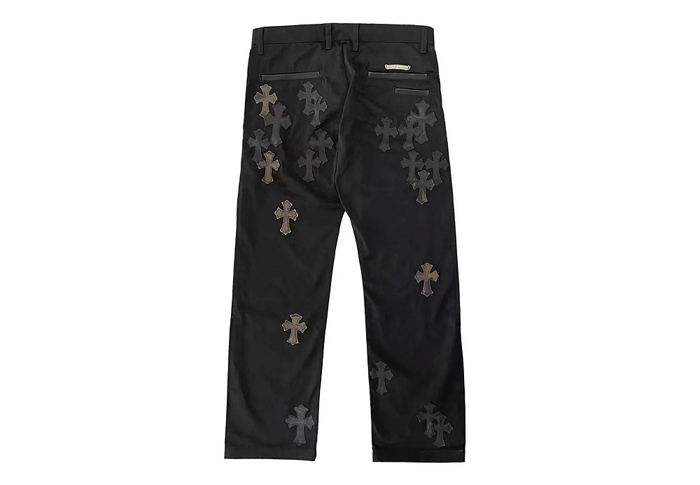 Chrome Hearts Black Patchwork Carpenter Denim Jeans