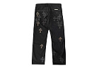 Chrome Hearts Black Patchwork Carpenter Denim Jeans