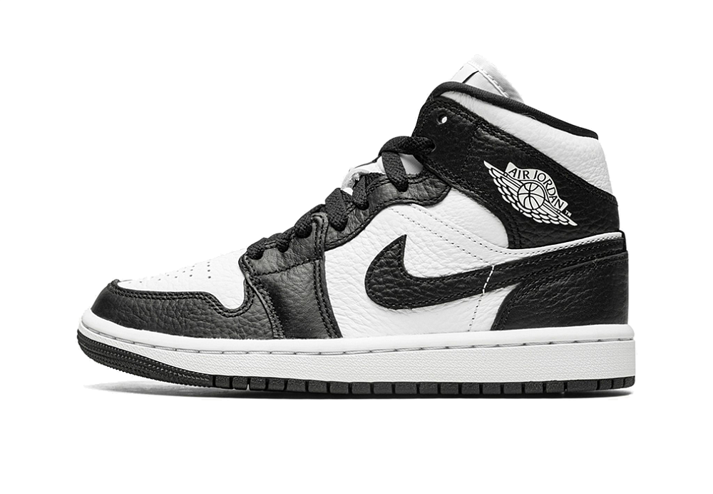 Nike Air Jordan 1 Mid Split Black White (W)