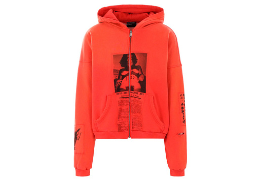 Enfants Riches Déprimés Zip Hoodie Orange