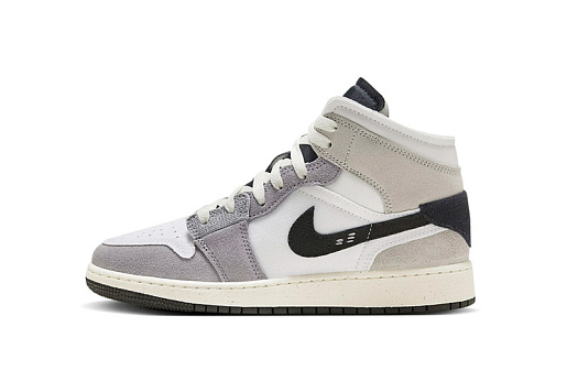 Nike Air Jordan 1 Mid SE Craft Inside Out Cement Grey (GS)