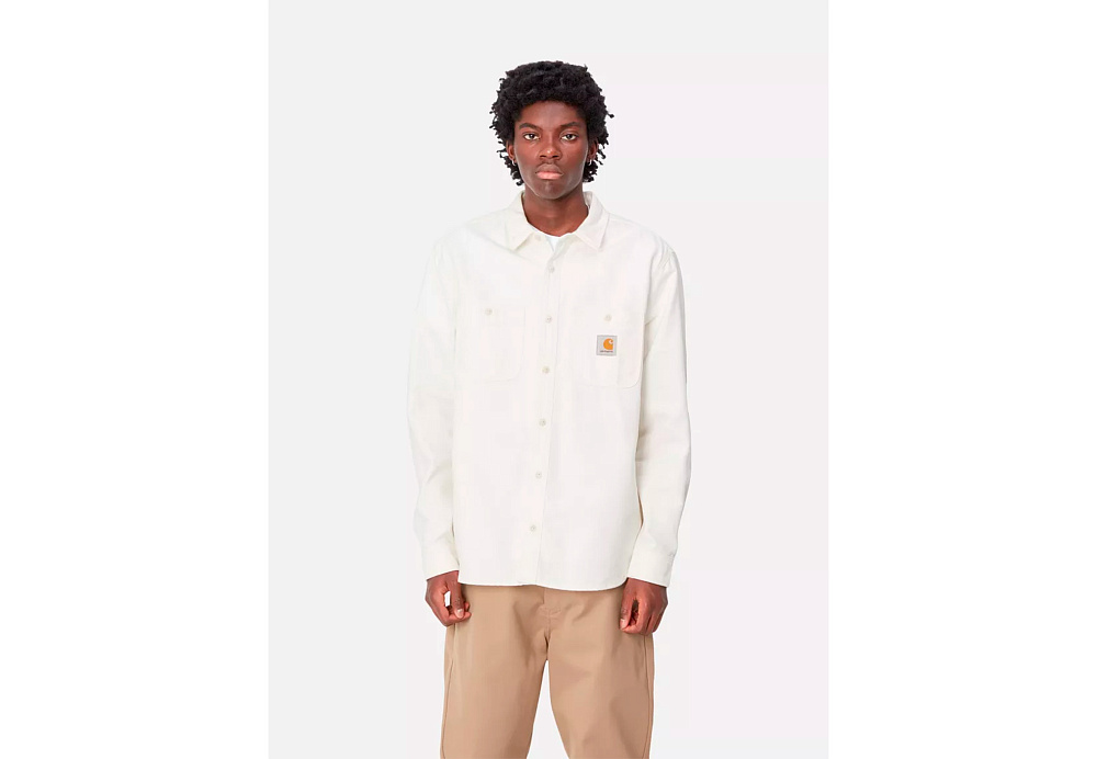 Carhartt WIP L/s Clink Shirt Wax White