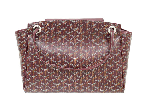 Goyard Burgundy Goyardine Rouette Souple Tote Bag