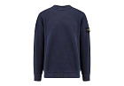 Stone Island Organic Cotton Crewneck Sweatshirt Blue