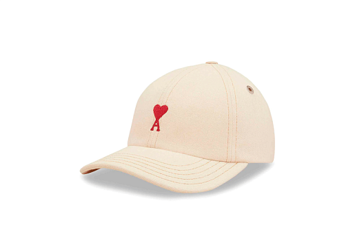 AMI PARIS Ami De Coeur Embroidery Cap Beige