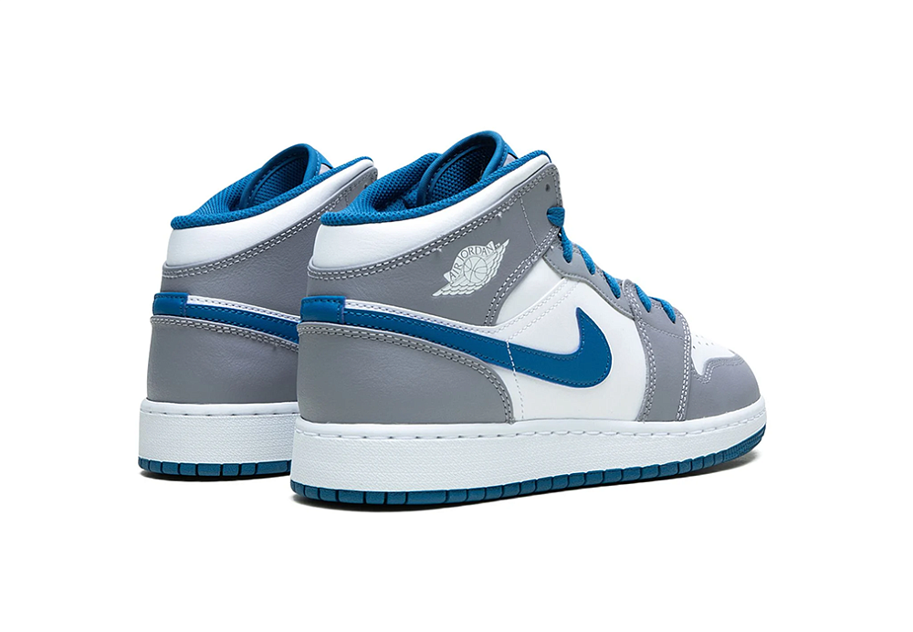 Nike Air Jordan 1 Mid True Blue Cement (GS)