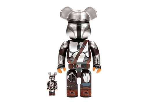 Bearbrick x Star Wars The Mandalorian Beskar Armor 100% & 400% Set