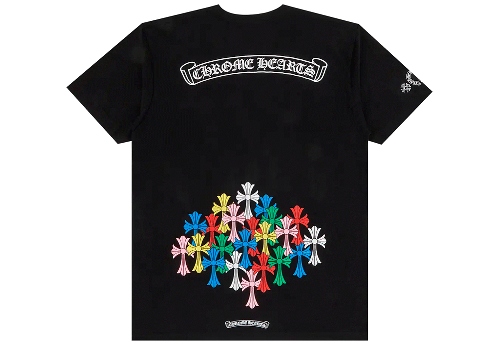 Chrome Hearts Multi Color Cross L/S T-Shirt Black