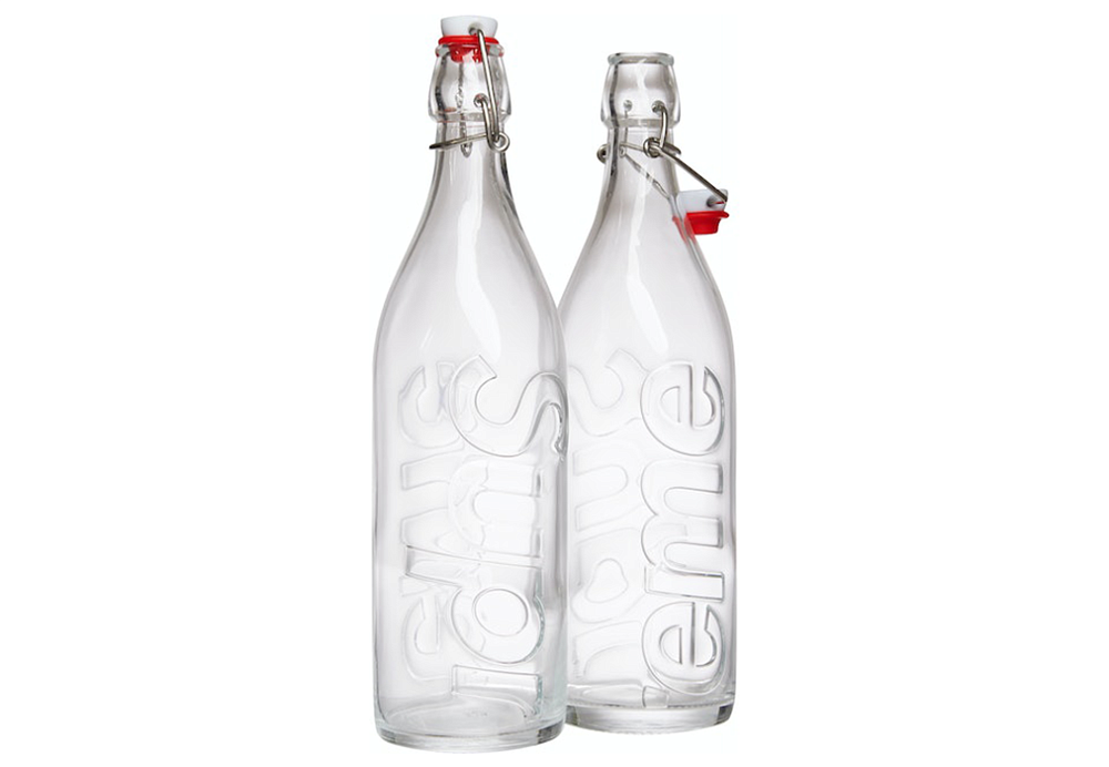 Supreme Swing Top 1.0L Bottle (Set of 2) Clear