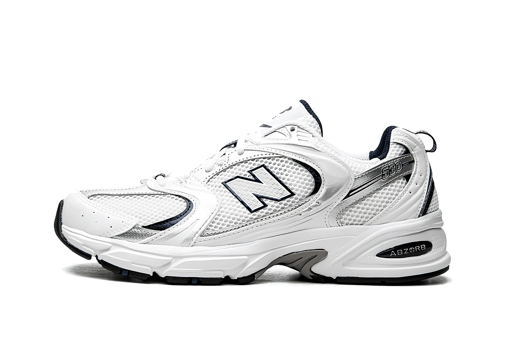 New Balance 530 White Silver Navy