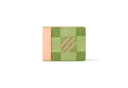 Louis Vuitton by Tyler, the Creator Slender Wallet Green Damier Golf