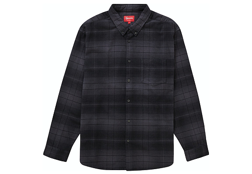 Supreme Shadow Plaid Flannel Shirt Black (SS23)
