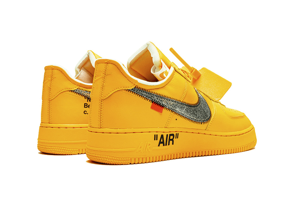 Nike Air Force 1 Low x Off-White University Gold Metallic Silver