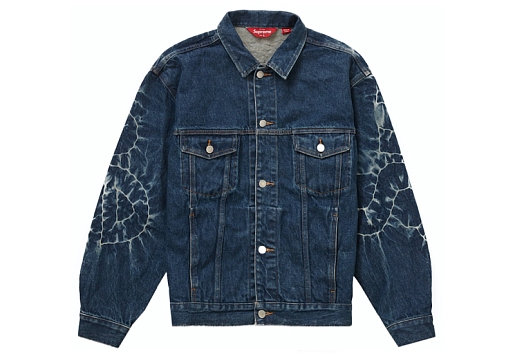 КУРТКА Supreme Shibori Denim Trucker Jacket Rigid Indigo (SS23)