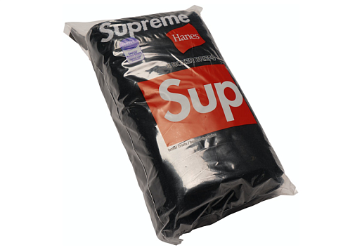 Supreme Hanes Boxer Briefs (4 Pack) Black