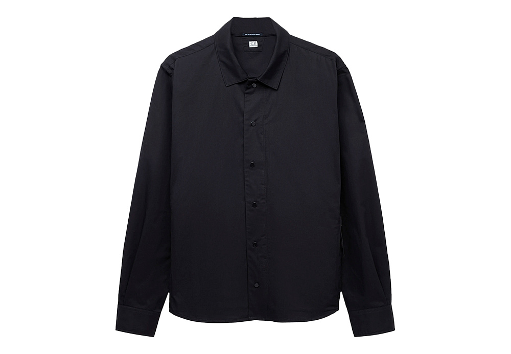 C.P. COMPANY Metropolis Gabardine Overshirt Black