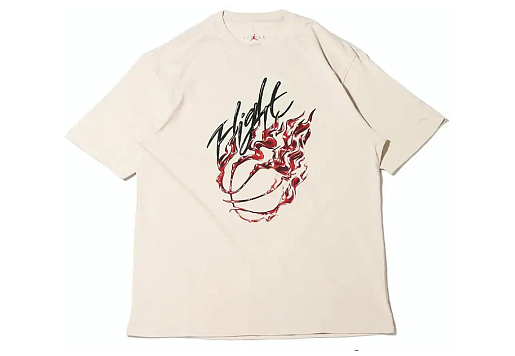 Travis Scott x Jordan Flight Graphic T-Shirt Cream