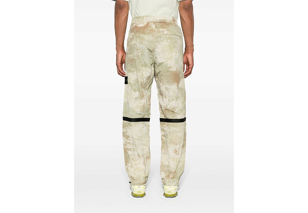 Stone Island Econyl Printed Dissolving Grid Camo Pants