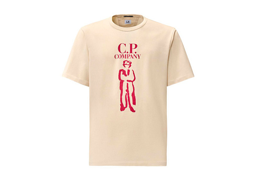 C.P. COMPANY Printed British Sailor T-Shirt Pistachio Shell