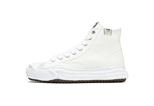 Maison Mihara Yasuhiro Original Sole Toe Cap Hi Canvas Sneaker White