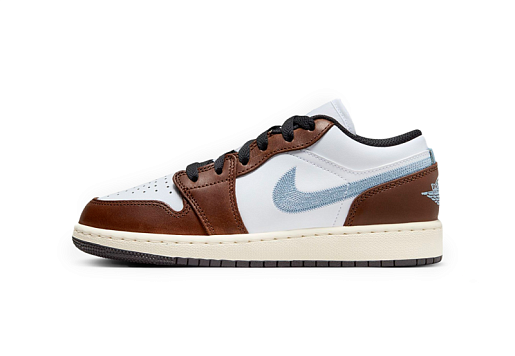 Nike Air Jordan 1 Low SE Mocha Blue Grey (GS)