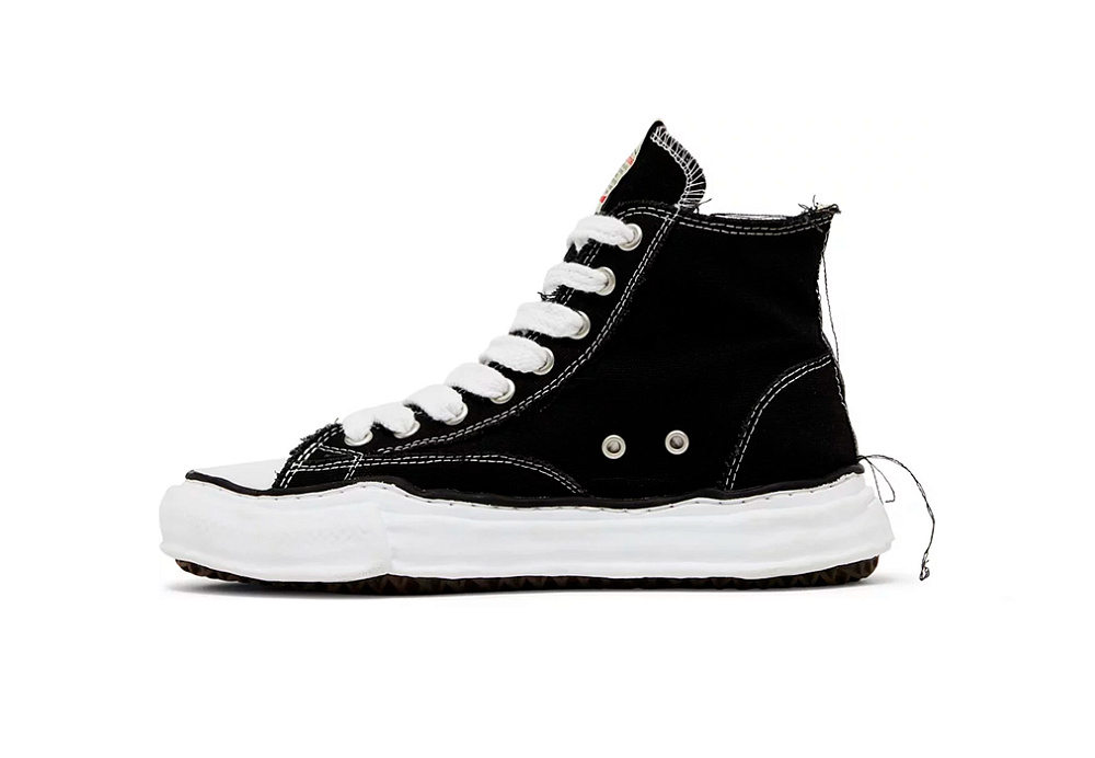 Maison Mihara Yasuhiro OG Sole Canvas HI Cut Sneaker Black