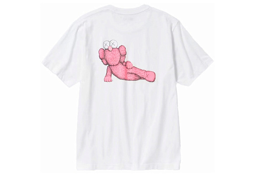 KAWS x Uniqlo UT T-Shirt White Pink