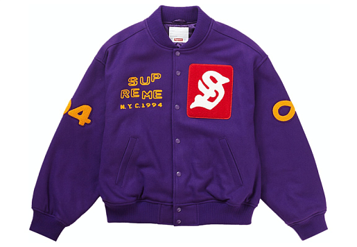 Supreme Tourist Varsity Jacket Purple (SS23)