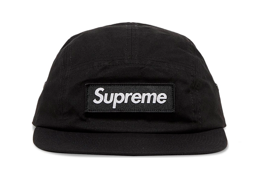 Supreme Waxed Cotton Camp Cap Black (FW23)