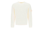 Stone Island Cotton And Cashmere Ghost Piece Pullover Natural