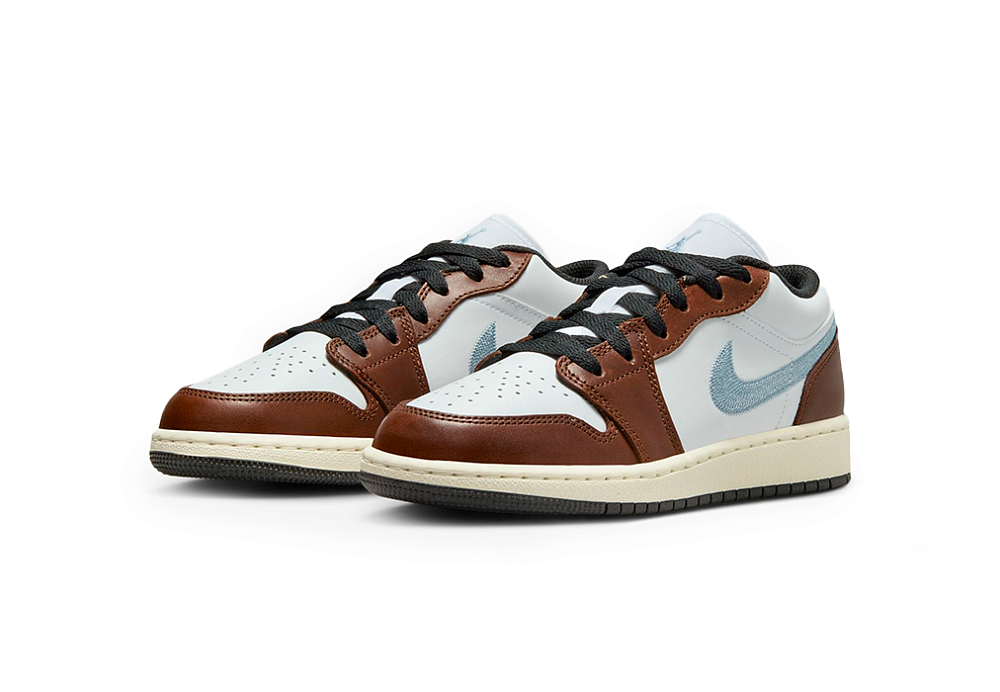 Nike Air Jordan 1 Low SE Mocha Blue Grey (GS)