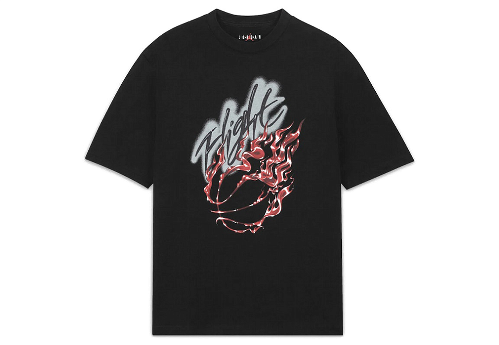 Travis Scott x Jordan Flight Graphic T-Shirt Black