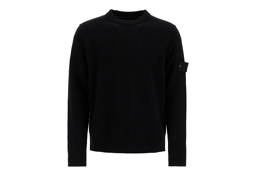 Stone Island Rws Ghost Wool Crewneck Pullover Black