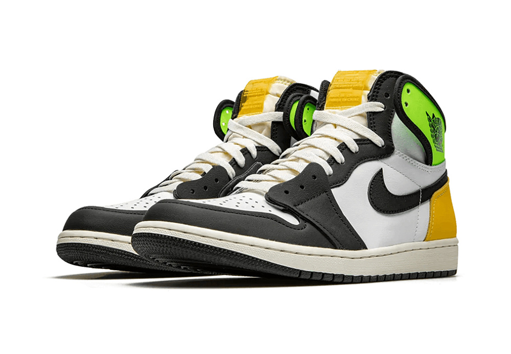 Nike Air Jordan 1 Retro High White Black Volt University Gold