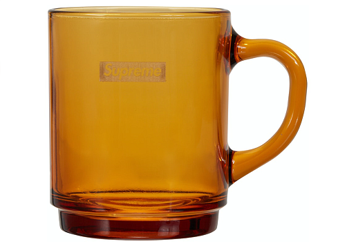 Supreme Duralex Glass Mugs (Set of 6) Amber (SS23)