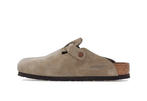 Birkenstock Boston Soft Footbed Suede Taupe