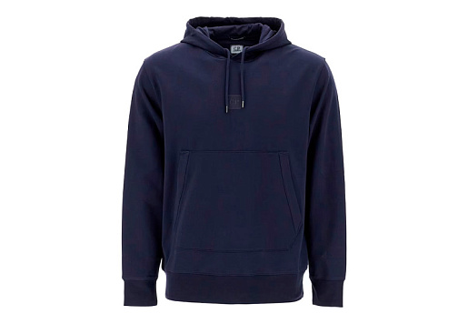 C.P. COMPANY Hooded Sweatshirt In Stretch Jersey Sky Captain