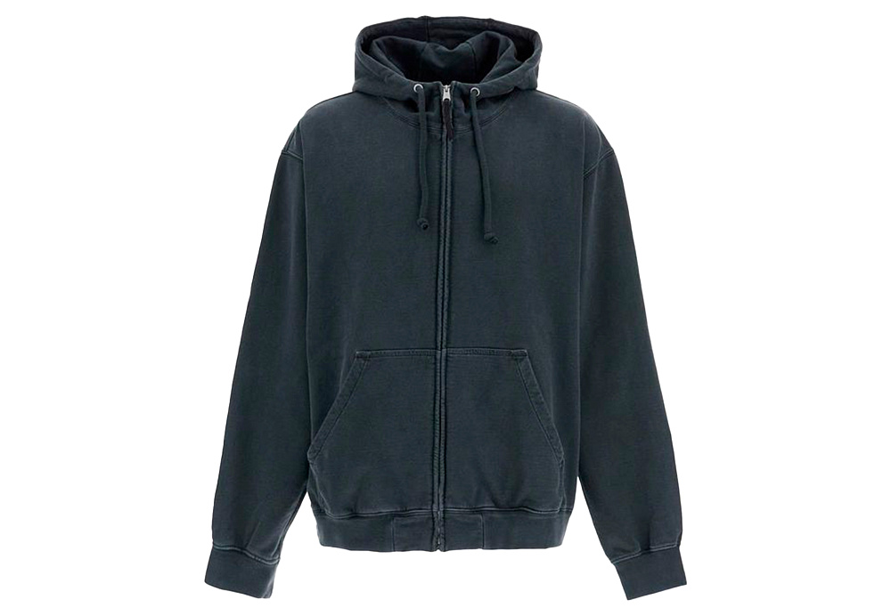 Maison Margiela Zip Felpa Oversize Con Logo Ricamato