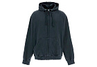 Maison Margiela Zip Felpa Oversize Con Logo Ricamato