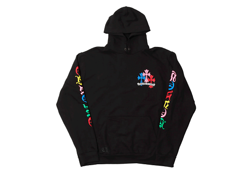 Chrome Hearts Multiсolor Cross Hoodie Black