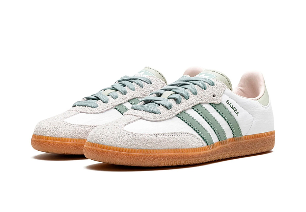 Adidas Samba OG Silver Green Putty Mauve (W)