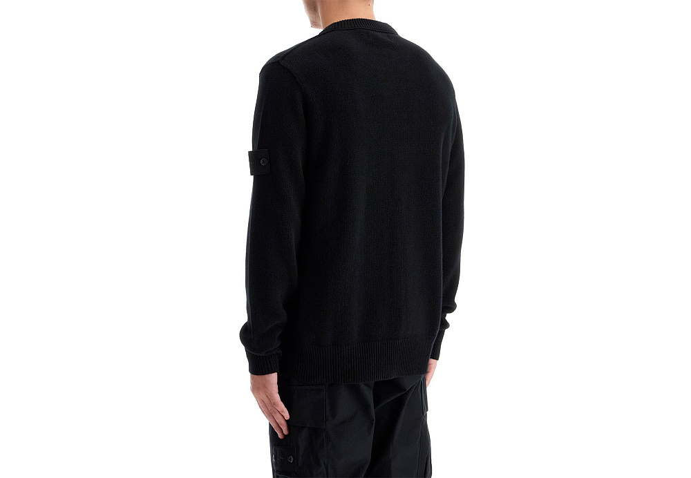 Stone Island Rws Ghost Wool Crewneck Pullover Black