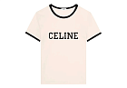 CELINE Regular Fit T-Shirt Washed White Black