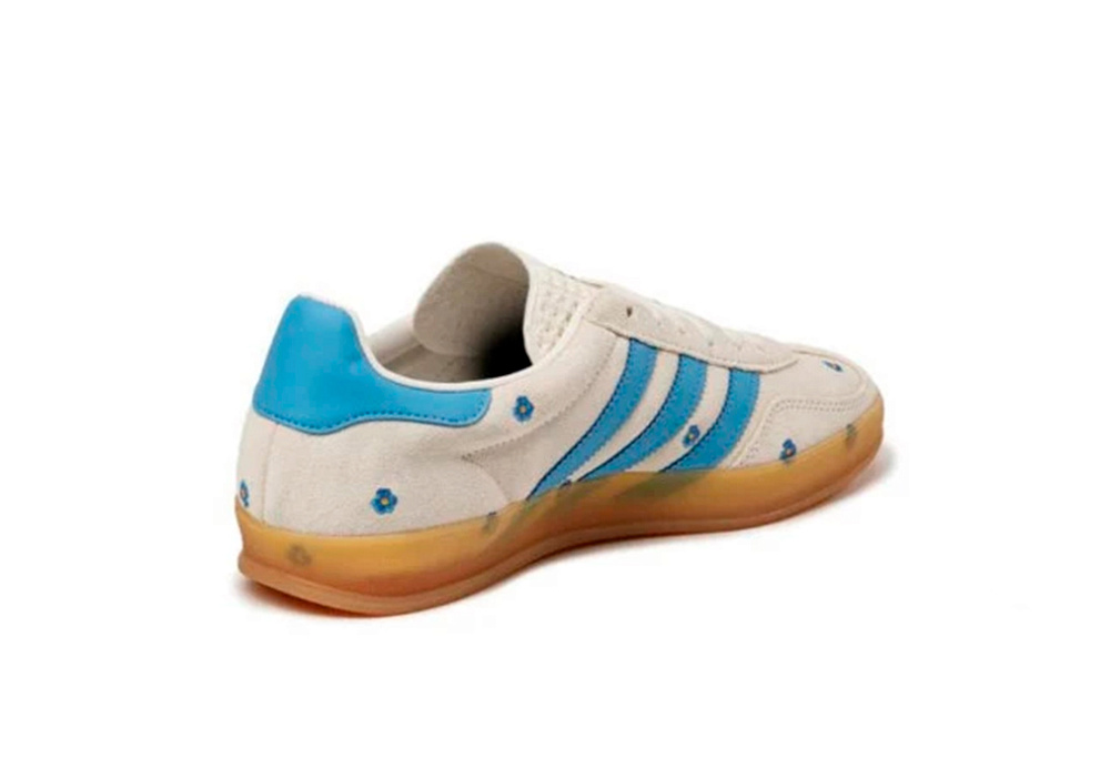Adidas Gazelle Indoor Floral Light Blue Floral Embroidery (W)