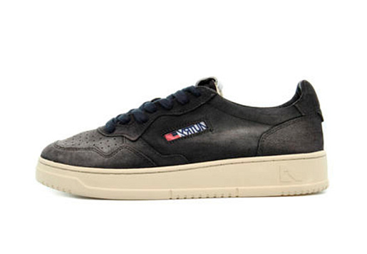 Autry Medalist Leather Low Black\White (W)