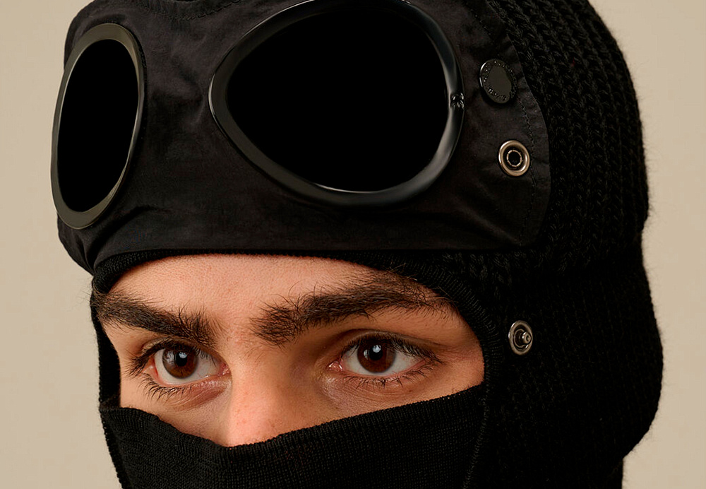 C.P. COMPANY Merino Wool Balaclava Black